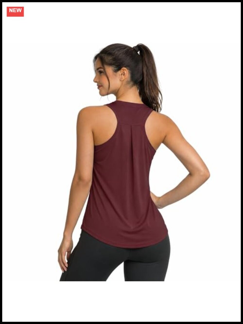 Women's Racerback Athletic Tank Top Lightweight Yoga Workout Shirt